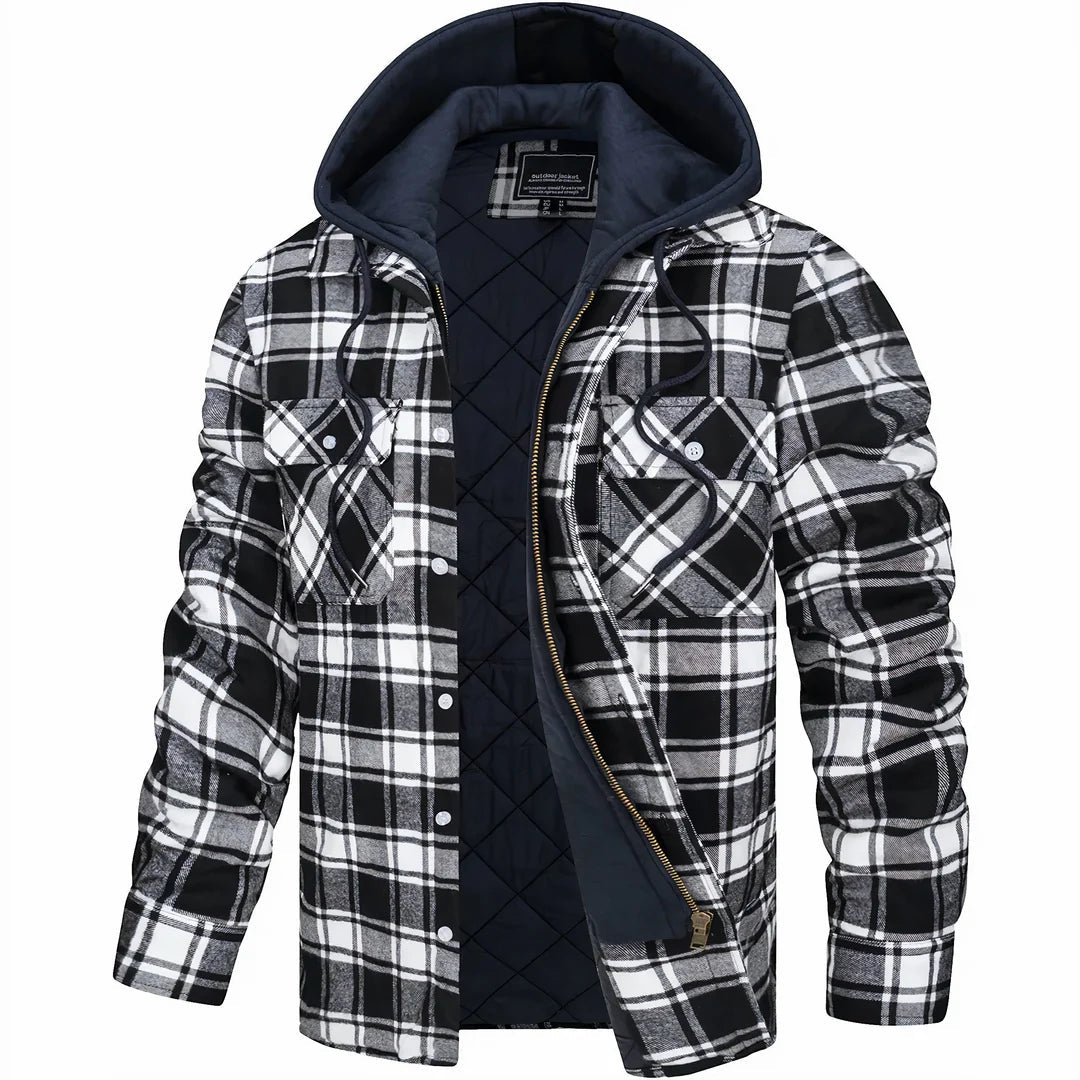 Manteau chaud pour homme en mélange de laine premium