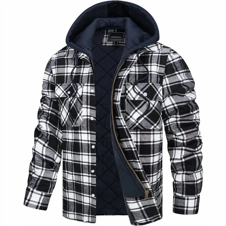 Manteau chaud pour homme en mélange de laine premium