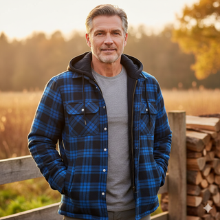 Manteau chaud pour homme en mélange de laine premium