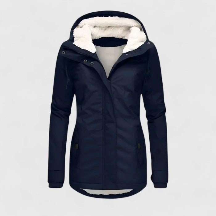 Manteau d'hiver imperméable avec capuche
