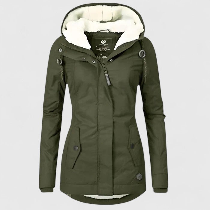 Manteau d'hiver imperméable avec capuche
