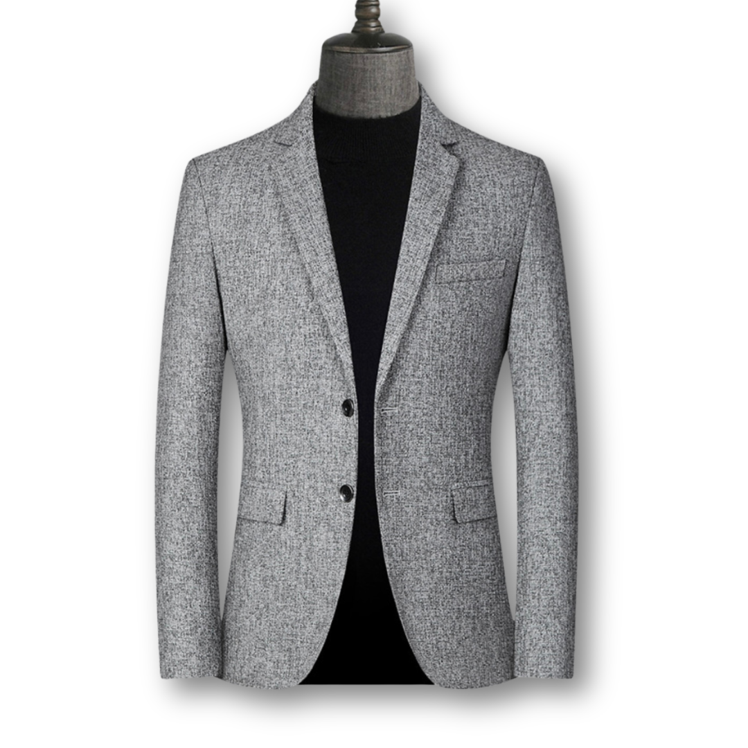Blazer Élégant et Tissu Écossais