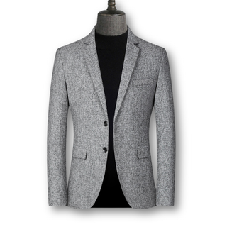 Blazer Élégant et Tissu Écossais