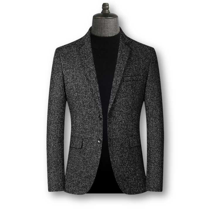 Blazer Élégant et Tissu Écossais