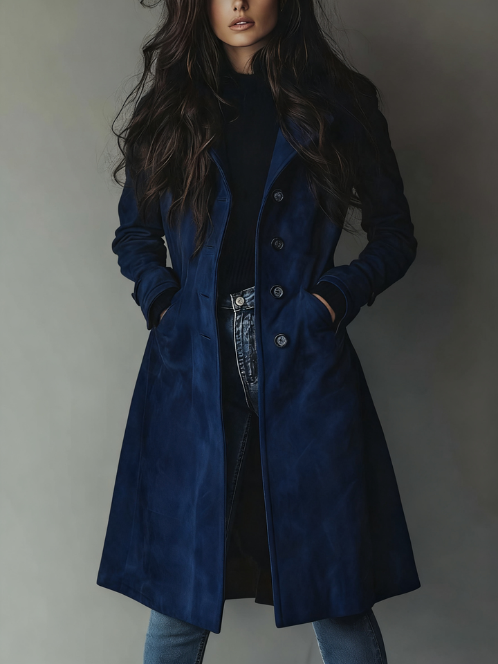 Trench-coat en daim de style vintage