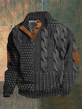 Pull imprimé vintage