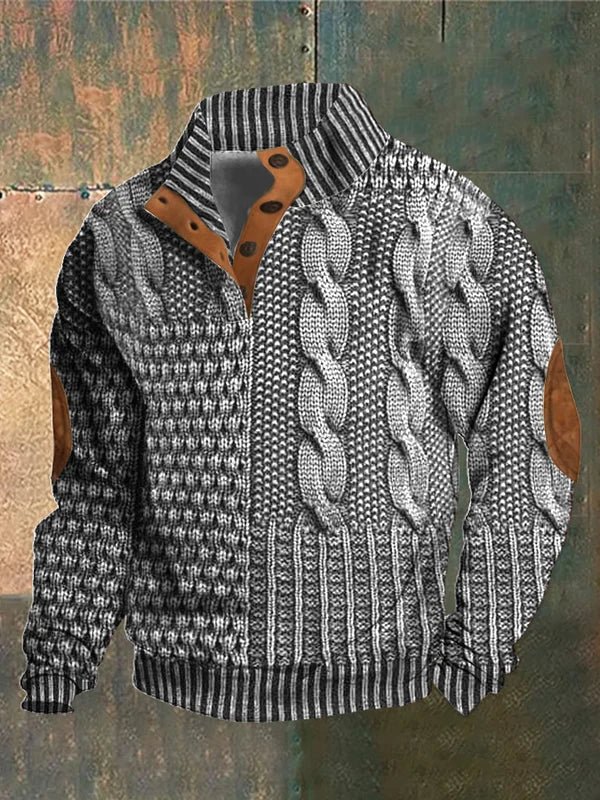 Pull imprimé vintage