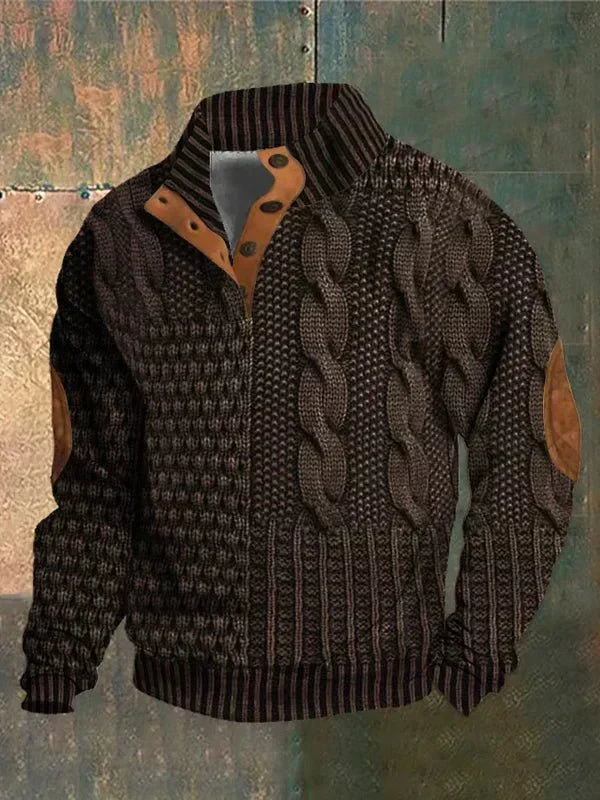 Pull imprimé vintage