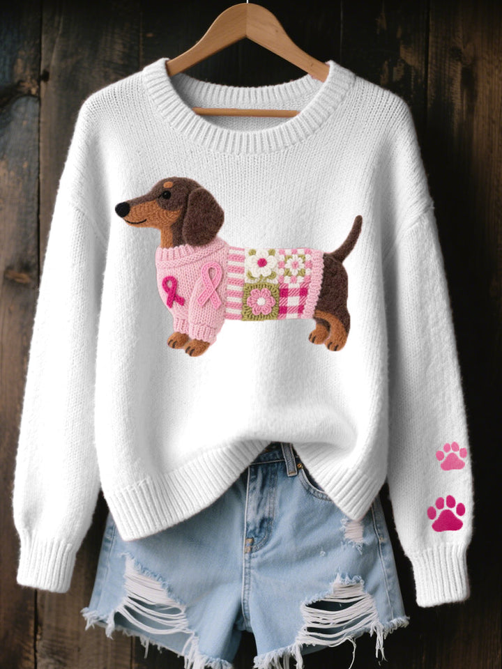 Pull Teckel en laine