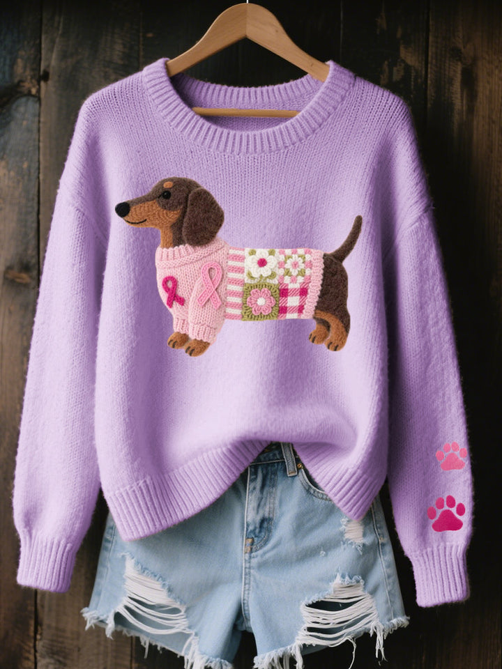 Pull Teckel en laine