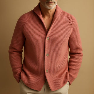 Cardigan pour homme en laine tricotée