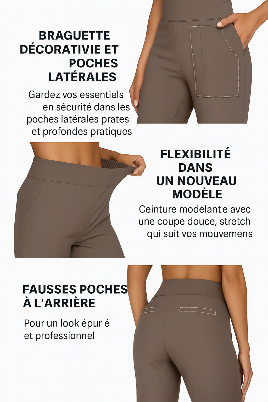 Le pantalon stretch confortable pour chaque femme