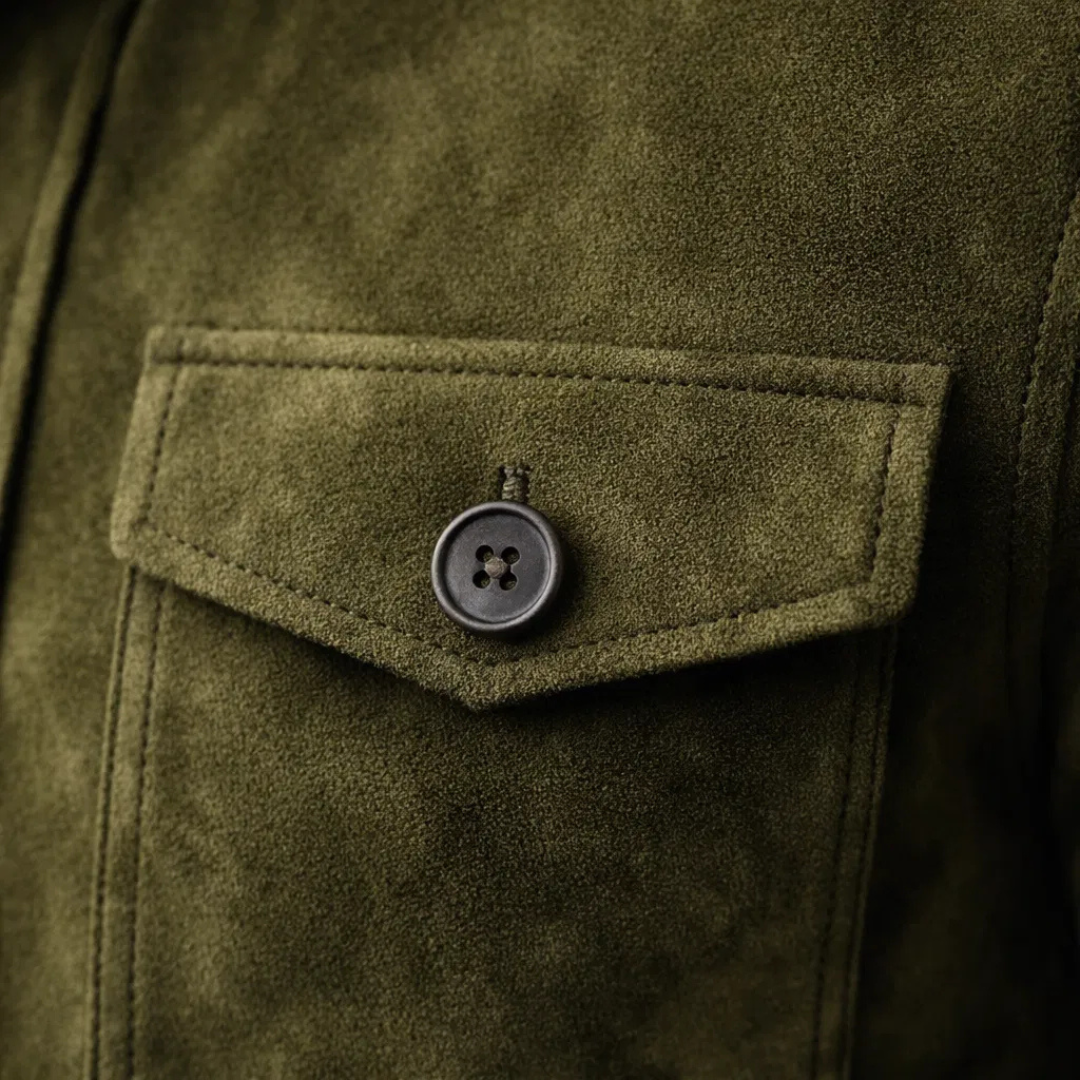 Oltrarno™ Veste en Daim Premium – Savoir-Faire Italien