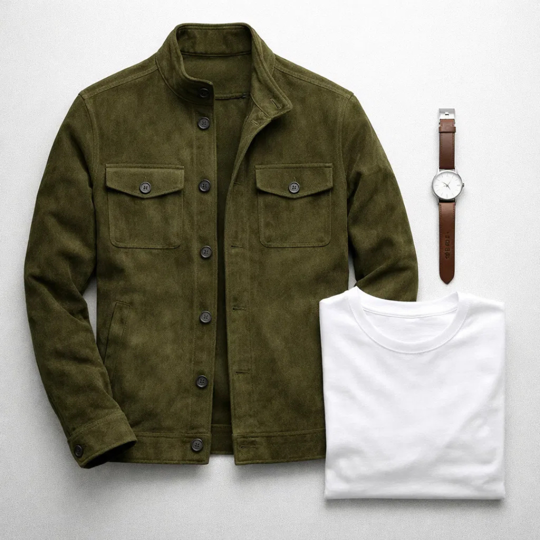 Oltrarno™ Veste en Daim Premium – Savoir-Faire Italien