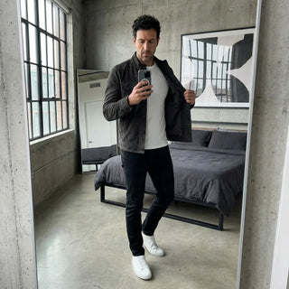 Oltrarno™ Veste en Daim Premium – Savoir-Faire Italien