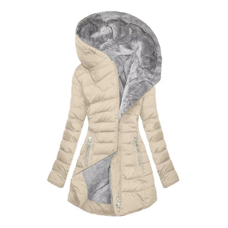Manteau d'hiver chaud et luxueux