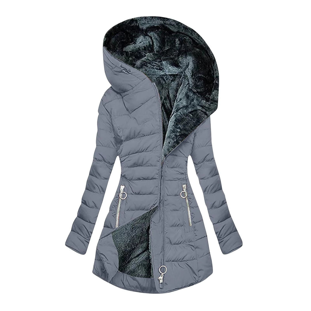 Manteau d'hiver chaud et luxueux