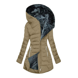 Manteau d'hiver chaud et luxueux