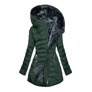 Manteau d'hiver chaud et luxueux