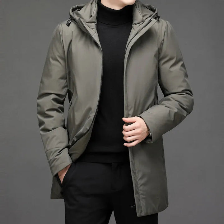 Veste d'Hiver Longue à Capuche