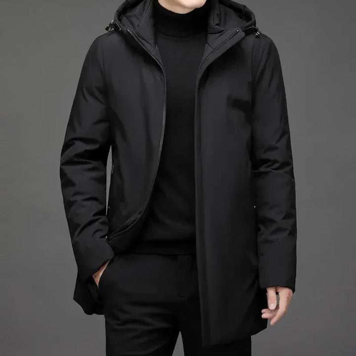 Veste d'Hiver Longue à Capuche