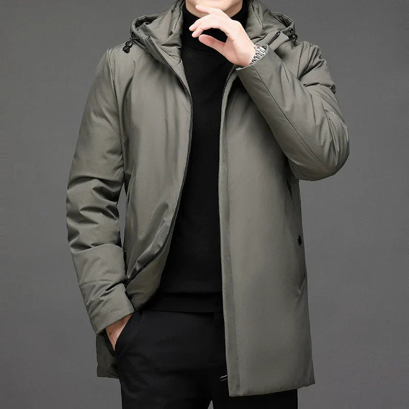 Veste d'Hiver Longue à Capuche