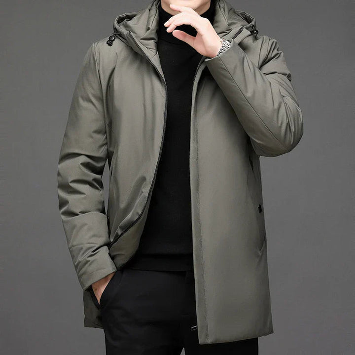 Veste d'Hiver Longue à Capuche