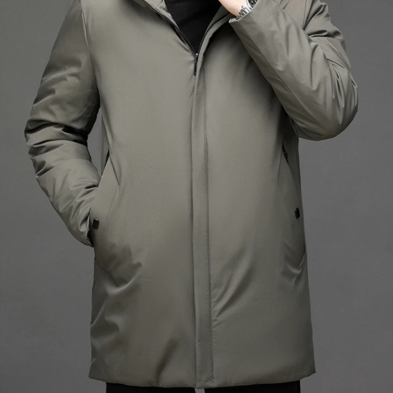 Veste d'Hiver Longue à Capuche
