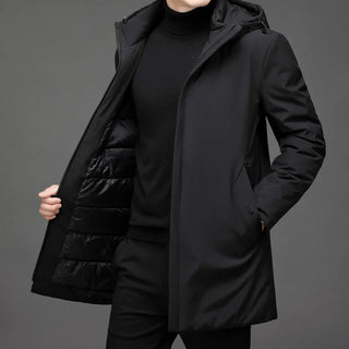Veste d'Hiver Longue à Capuche