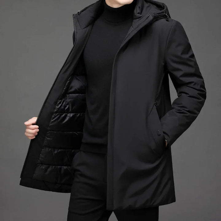 Veste d'Hiver Longue à Capuche