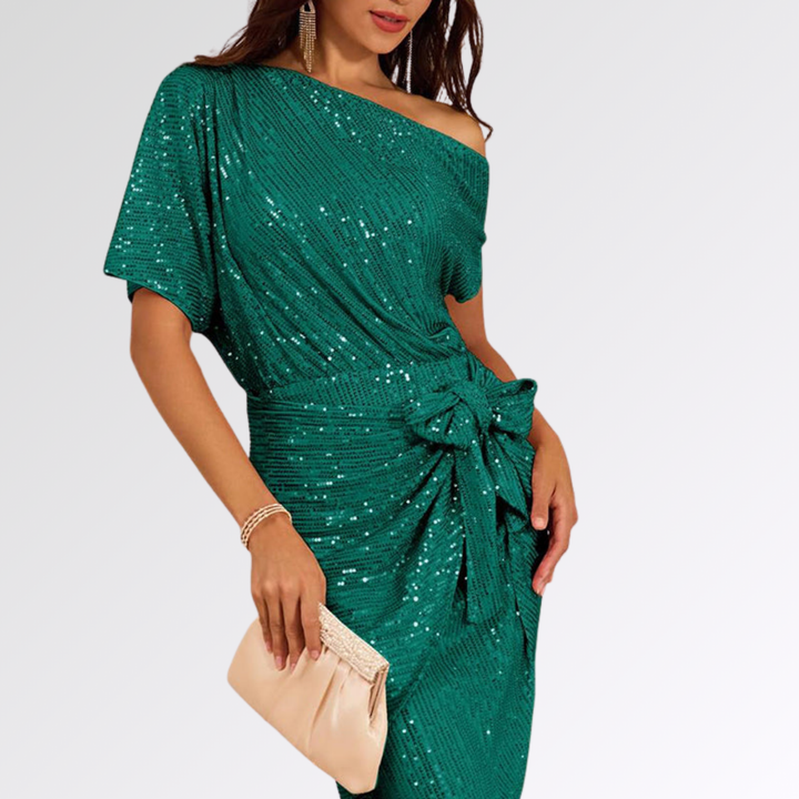 Juliette | Robe Asymétrique Scintillante