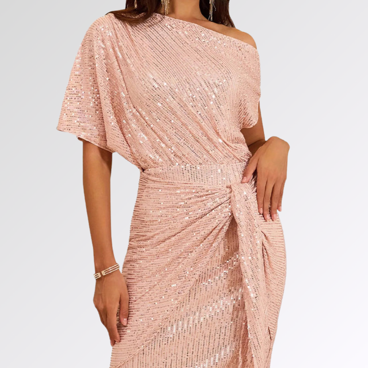 Juliette | Robe Asymétrique Scintillante