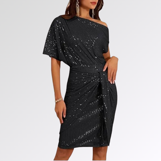 Juliette | Robe Asymétrique Scintillante