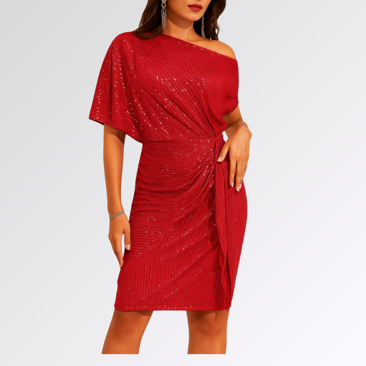 Juliette | Robe Asymétrique Scintillante