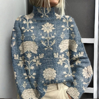 Pull à col roulé chaud et élégant