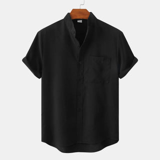 Marius | Chemise à Col Mao