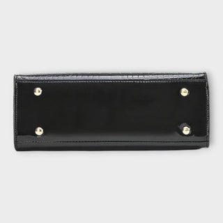 Maison Verdelle - Sac à main avec motif crocodile brillant