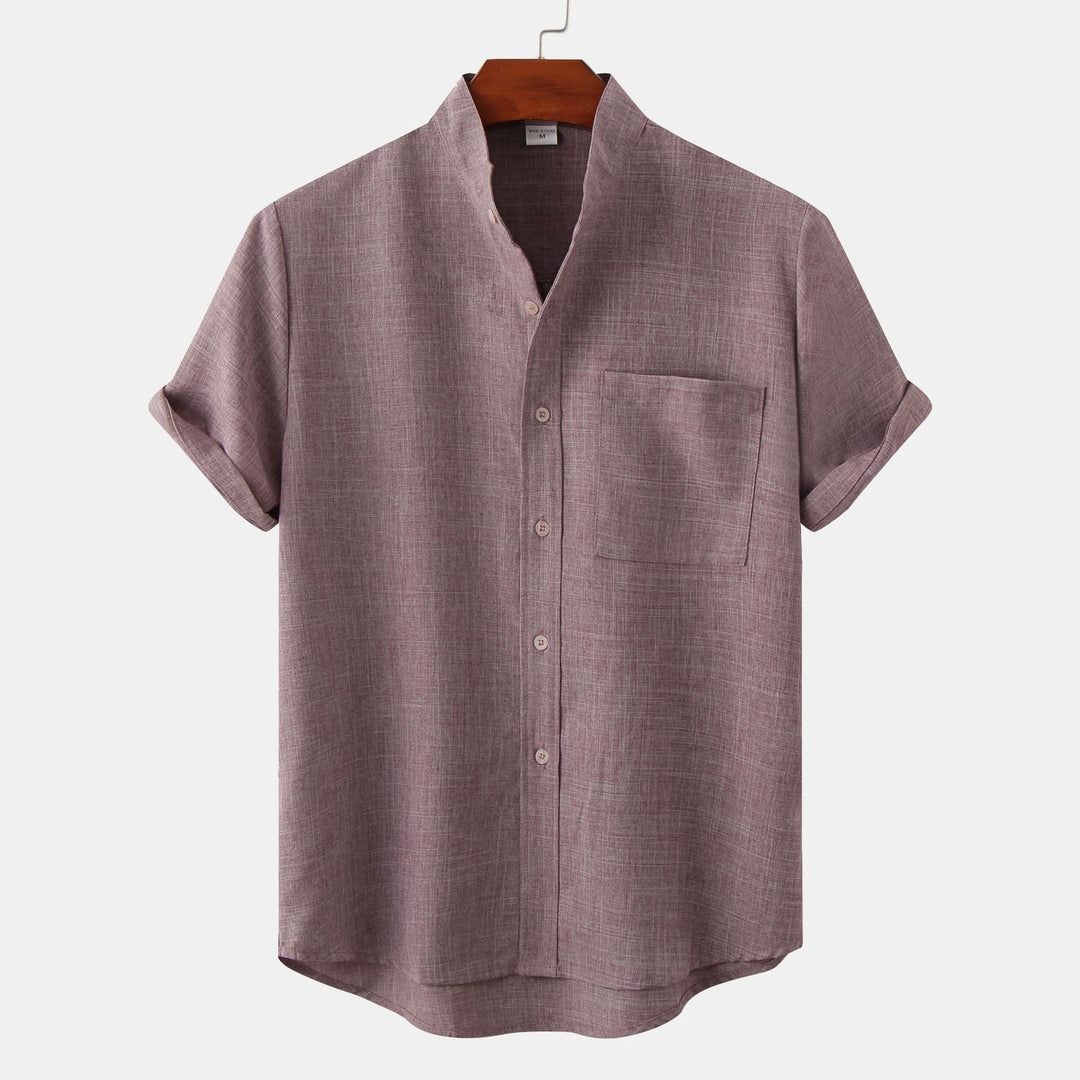 Marius | Chemise à Col Mao