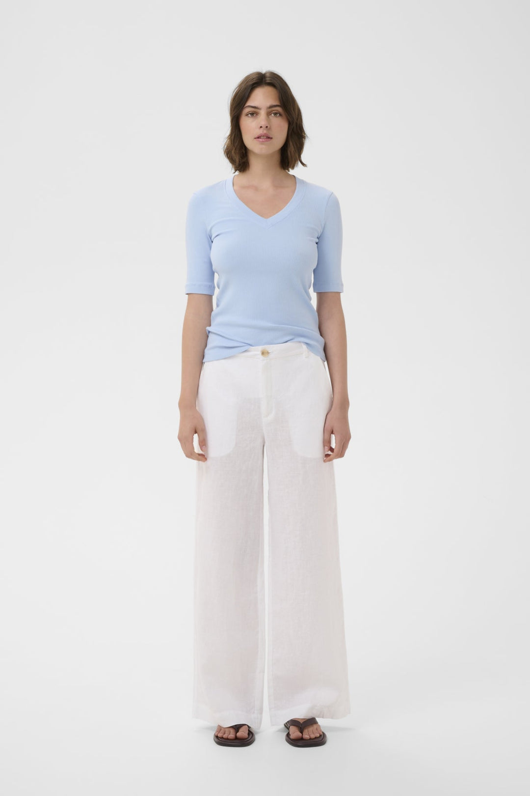 Pantalons Elinoriw Solina Blanc Pur