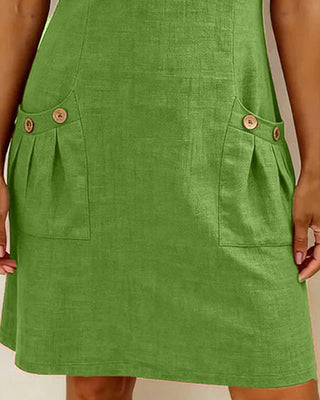 Robe en coton avec fermeture éclair