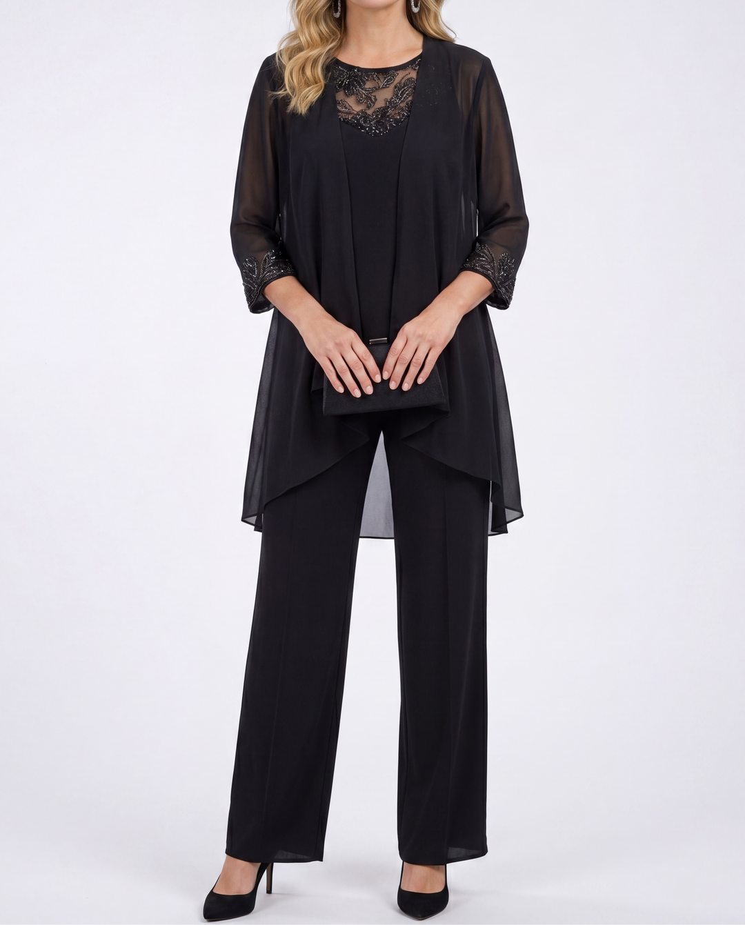 Eleanor | Veste Fluide & Ensemble Pantalon À Jambes Larges