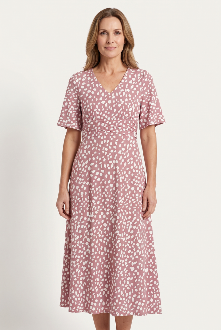 Romy | Robe Midi Couvrant le Ventre