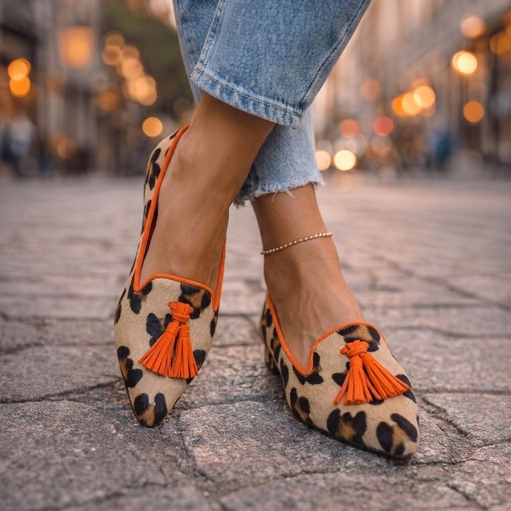 Evelyn | Ballerines Pointues avec Franges