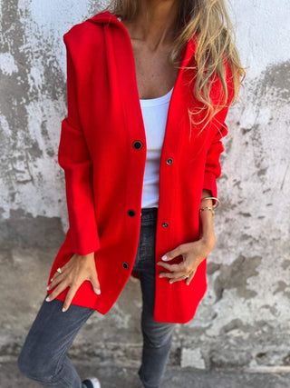 DELACROIX | GILET LONG CHIC AVEC CAPUCHE