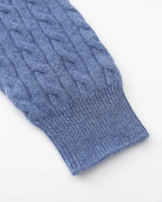 1/2 Zip en Cachemire Tissé 100%
