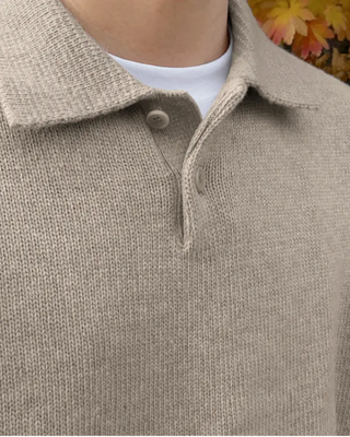 Veste en laine à demi-fermeture à boutons