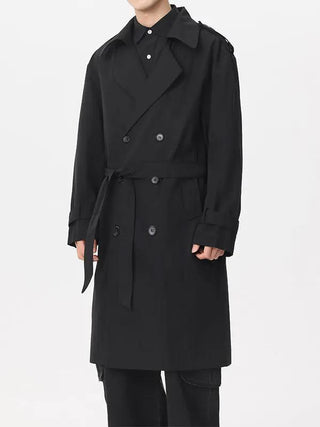 Manteau de Trench Double-Bouton Classique
