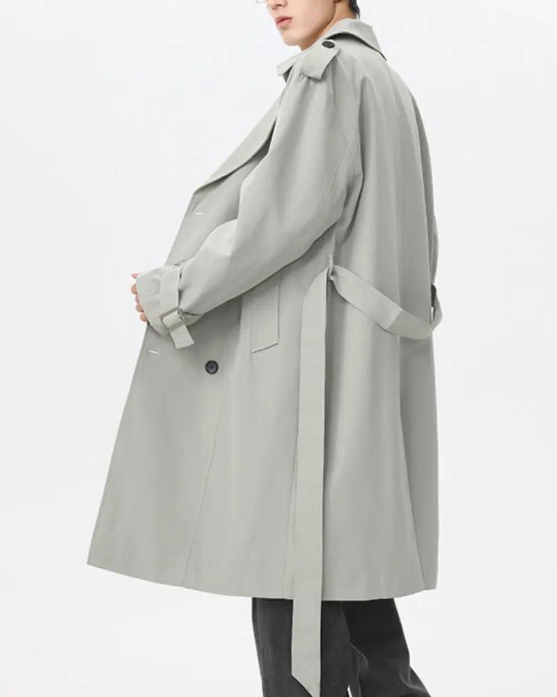 Manteau de Trench Double-Bouton Classique