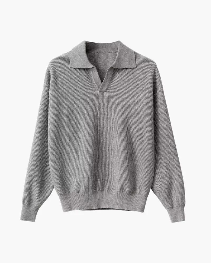 Polo en Tricot Texturé
