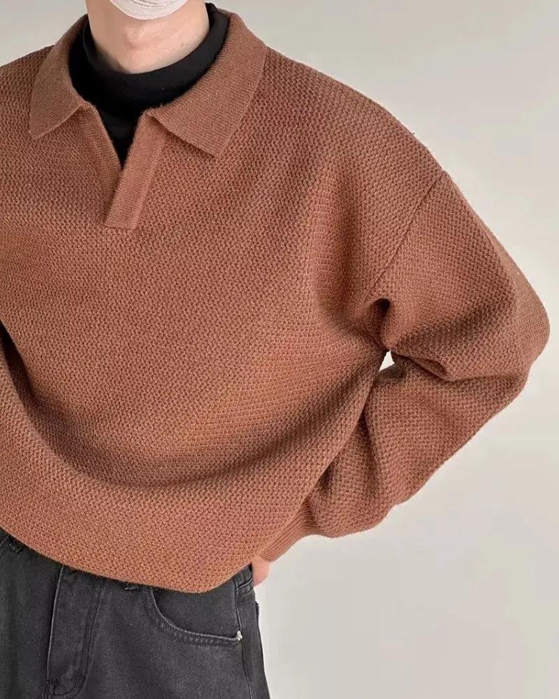 Polo en Tricot Texturé